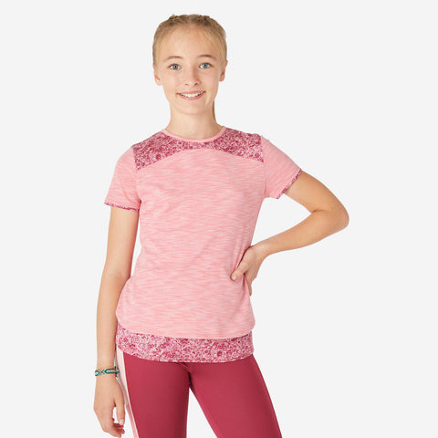 





Girls' 2-in-1 T-Shirt - Pink Print