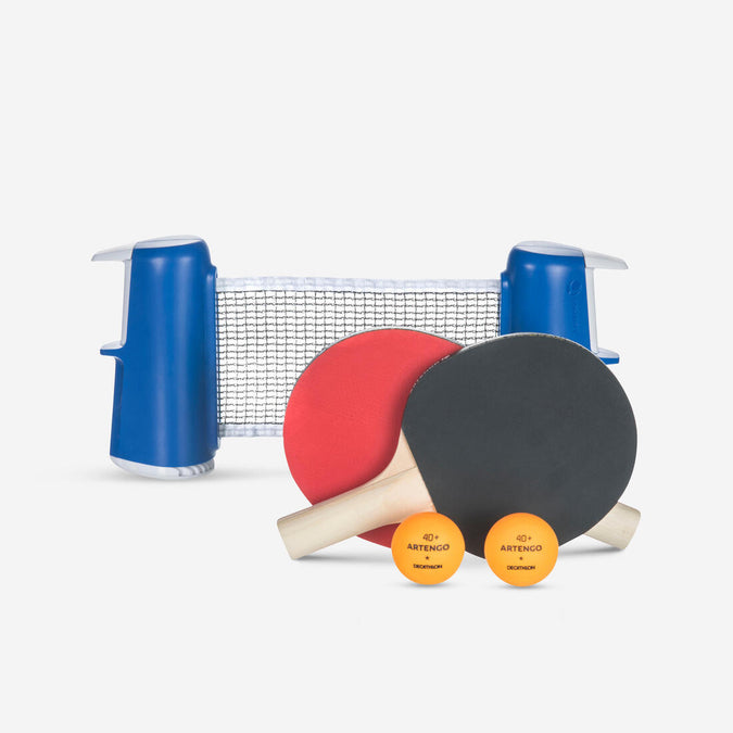 





Small Indoor Table Tennis Set with a Rollnet + 2 Table Tennis Bats + 2 Balls, photo 1 of 13