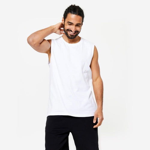 





Men's Stretchy Fitness Tank Top 500