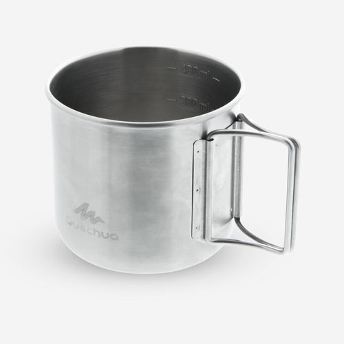 





0.4 L stainless steel cup 500 for hiking and camping.