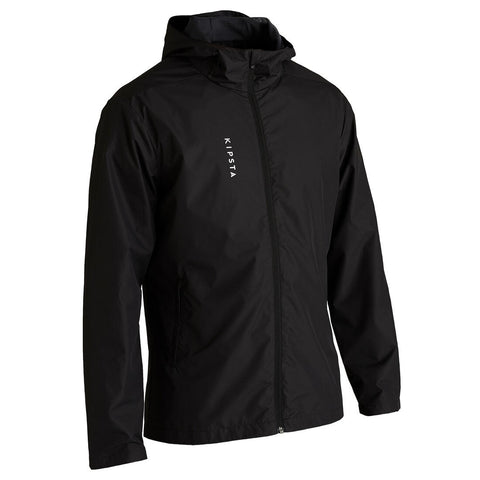 





T100 Adult Football Waterproof Jacket - Black