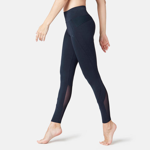 





Women's Slim Fitness Leggings 520 - Navy Blue Print