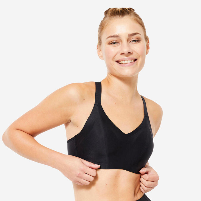 





Women's invisible sports bra with high-support cups - Black, photo 1 of 5