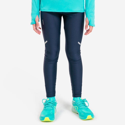 





BREATHABLE KIDS' RUNNING TIGHTS - KIPRUN DRY - NAVY BLUE