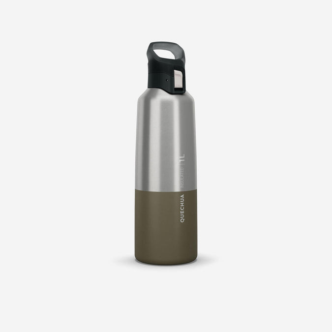 





1 L stainless steel water bottle with quick-open cap for hiking - Khaki, photo 1 of 12