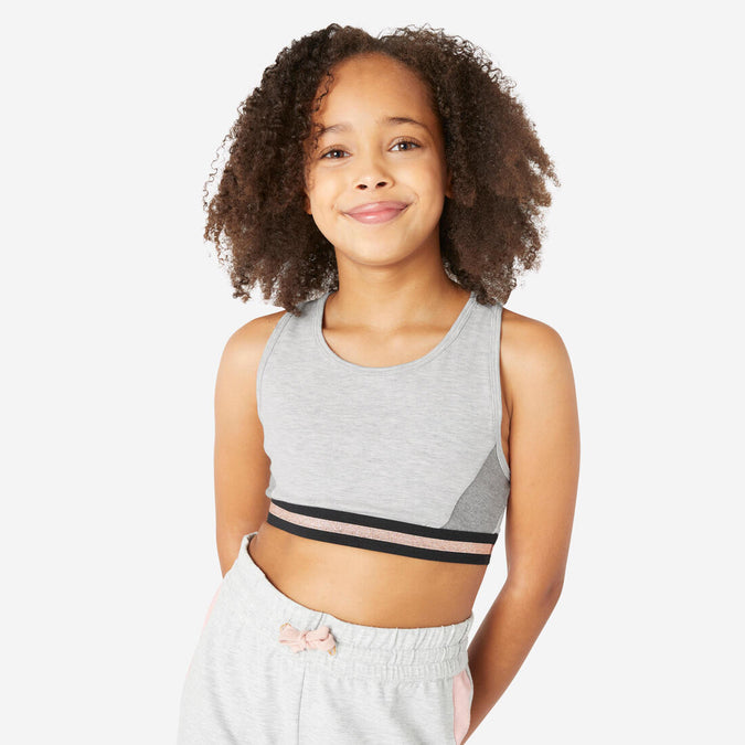 





Girls' Cotton Crop Top - Grey, photo 1 of 5