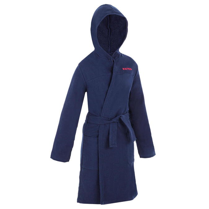 





KIDS’ ORGANIC COTTON POOL BATHROBE -NAVY BLUE, photo 1 of 6