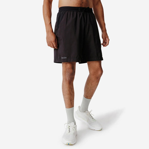 





Men's Running Shorts Black - Run 500 Dry