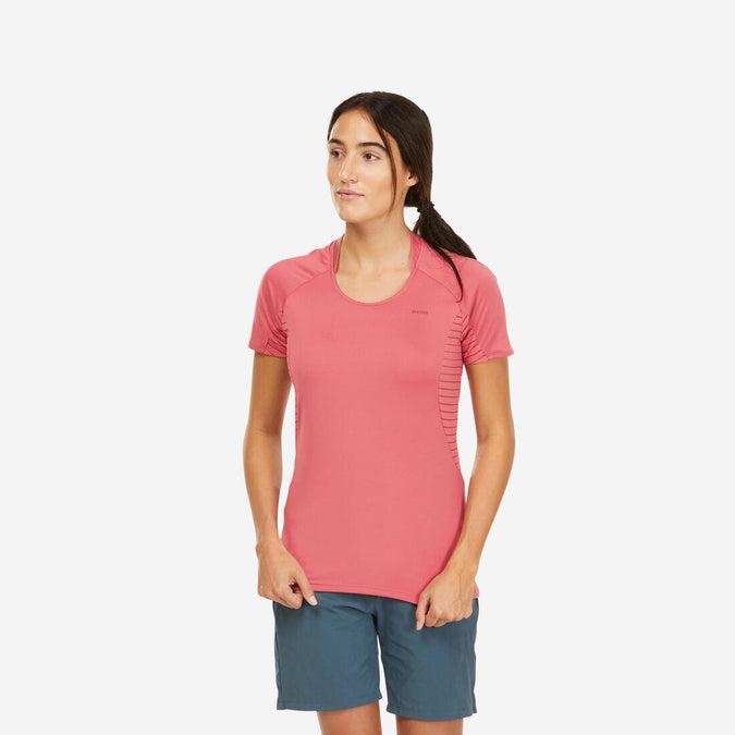 





Women's Mountain Walking Short-Sleeved T-Shirt MH500, photo 1 of 4