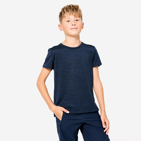 





Kids' Synthetic Breathable T-Shirt S500 - Navy