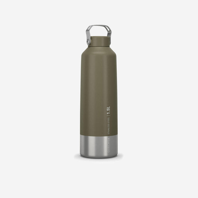 





Stainless Steel Water Bottle with Screw Cap for Hiking 1.5 L - Khaki, photo 1 of 10