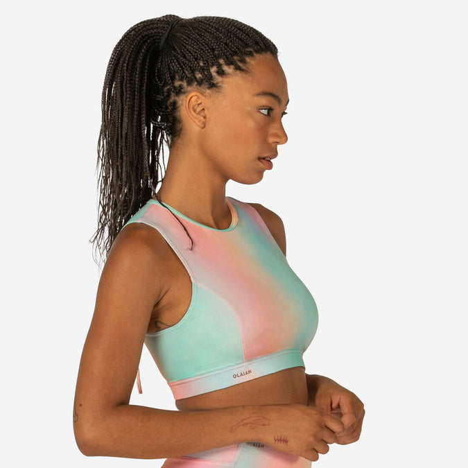 





WOMEN’S CROP TOP CARLA HAWAII WITH BACK ZIP AND HYDROPHOBIC REMOVABLE CUPS, photo 1 of 5