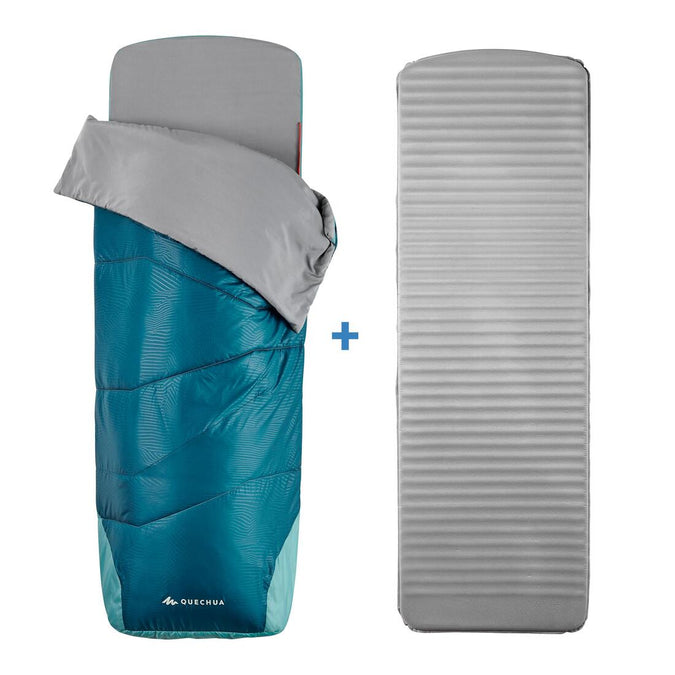 





2 IN 1 SLEEPING BAG - SLEEPIN BED MH500 15°C L - BLUE, photo 1 of 15