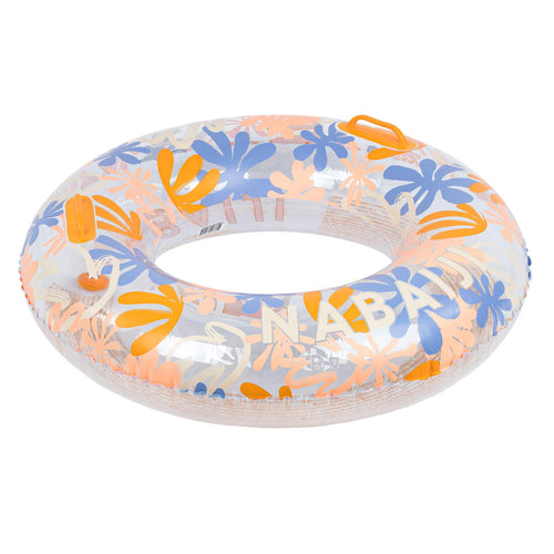 





Large 92 cm inflatable printed pool ring with comfort grips