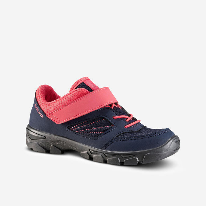 





Kids’ Hiking Shoes with Rip-tab MH100 from Jr size 7 to Adult size 2 Blue & Pink, photo 1 of 8